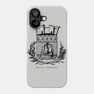 Nautical Paris Motto Etching - 19th Century Historical Design Phone Case