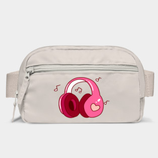 Pink Headphones Bag