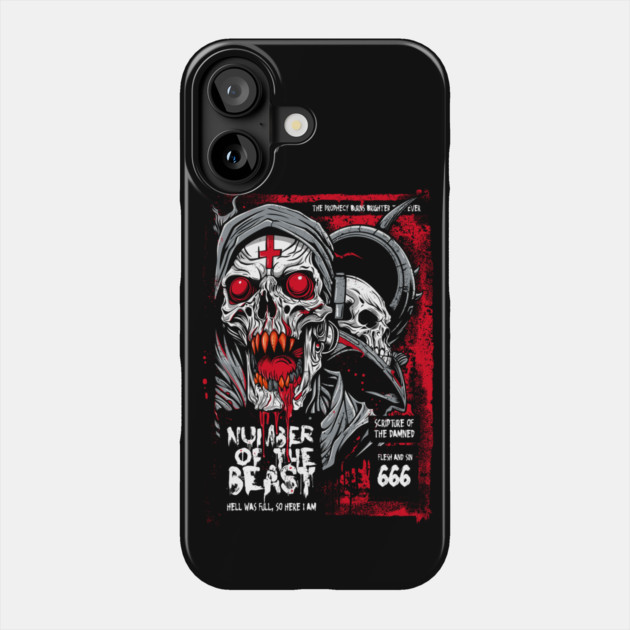 NUMBER OF THE BEAST Phone Case by artslaves