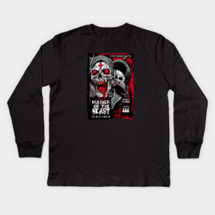 NUMBER OF THE BEAST Kids Long Sleeve T-Shirt