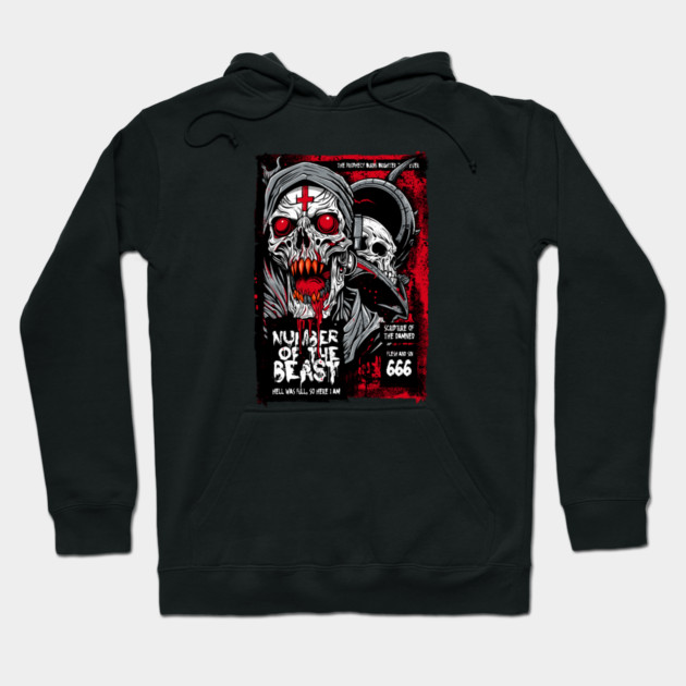 NUMBER OF THE BEAST Hoodie by artslaves