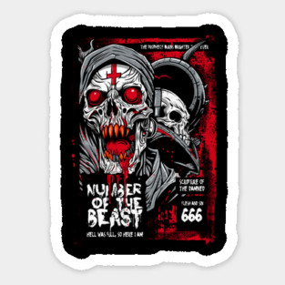 NUMBER OF THE BEAST Sticker