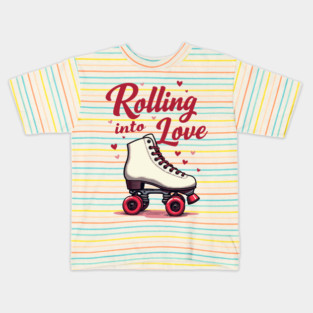 Rolling into Love Kids T-Shirt