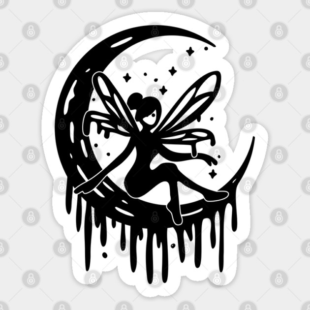 Moon Fairy Sticker by H. R. Sinclair