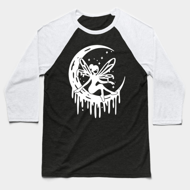 Moon Fairy Baseball T-Shirt by H. R. Sinclair