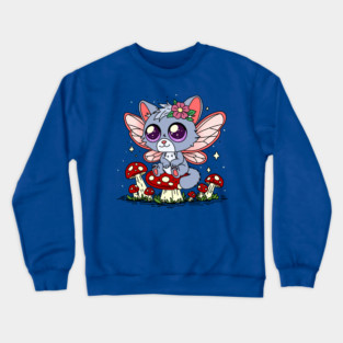 Fairy Cat Crewneck Sweatshirt