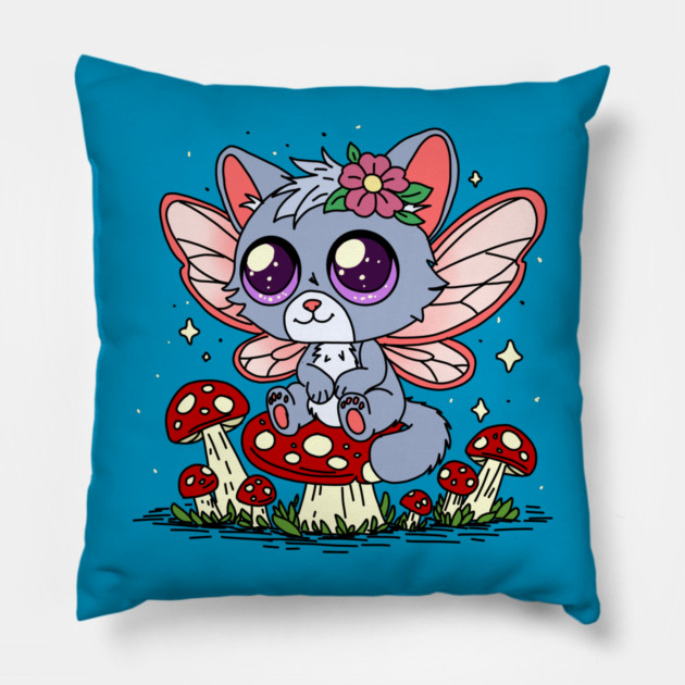 Fairy Cat Pillow by H. R. Sinclair