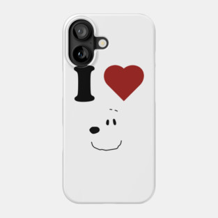 I LOVE SNOOPY Phone Case