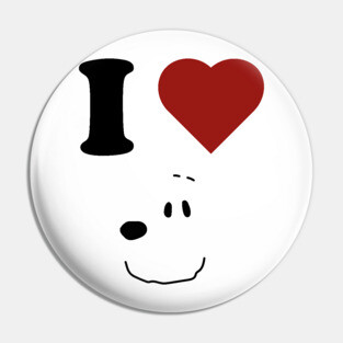 I LOVE SNOOPY Pin