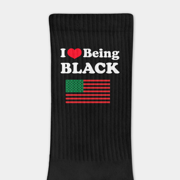 I Love Being Black Pan African Flag by UrbanLifeApparel