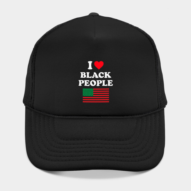 I Love Black People Pan African Flag by UrbanLifeApparel