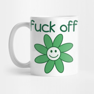 Green Fuck Off Flower Mug