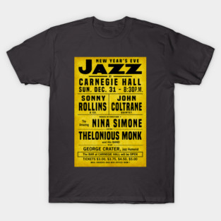 1961 Jazz New Year's Eve at Carnegie Hall T-Shirt