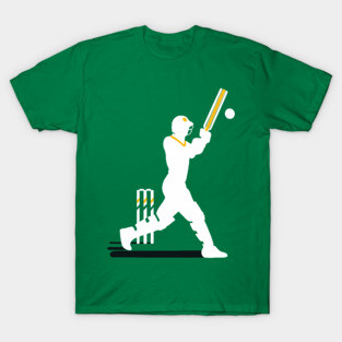 Cricket - Silhouette Dynamic Drawing T-Shirt