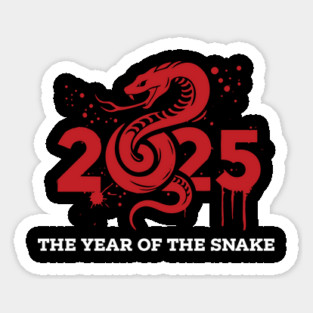 2025 Chinese Year Of The Snake Sticker