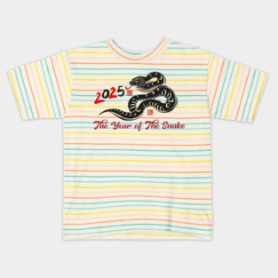 The Year Of The Snake 2025 Kids T-Shirt