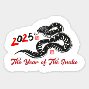 The Year Of The Snake 2025 Sticker