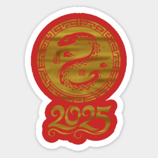 Chinese Year of the Snake 2025 Sticker