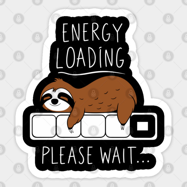 Energy Loading Anti Motivation Lazy Vibes Sticker by Anticorporati