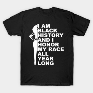 I Am Black History Woman Silhouette T-Shirt