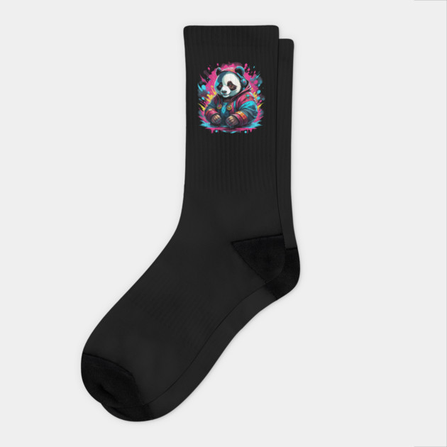 Cool Panda DJ Socks by Urbanprint