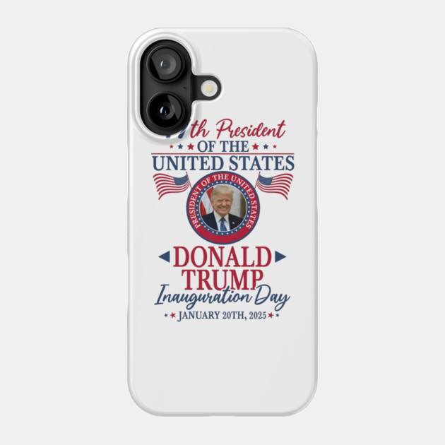 Donald Trump Inauguration Phone Case by QuirkyQuest Creations