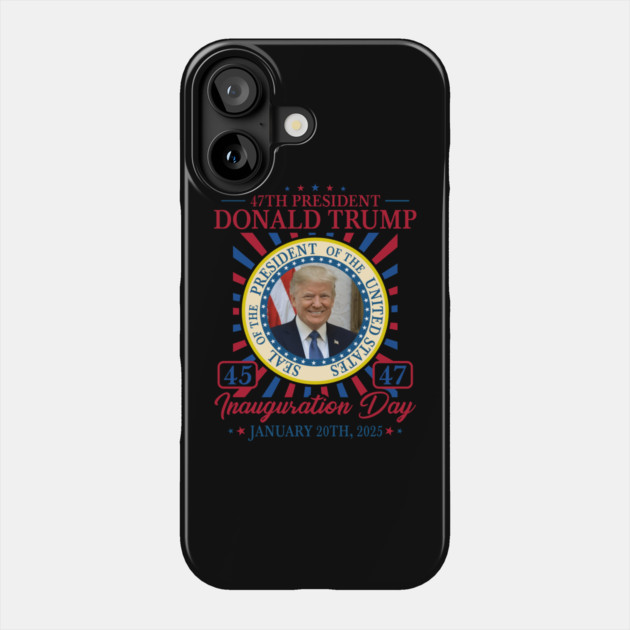 Donald Trump Inauguration Phone Case by QuirkyQuest Creations