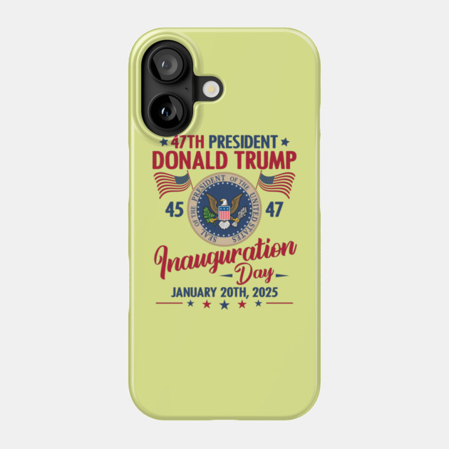 Donald Trump Inauguration Phone Case by QuirkyQuest Creations