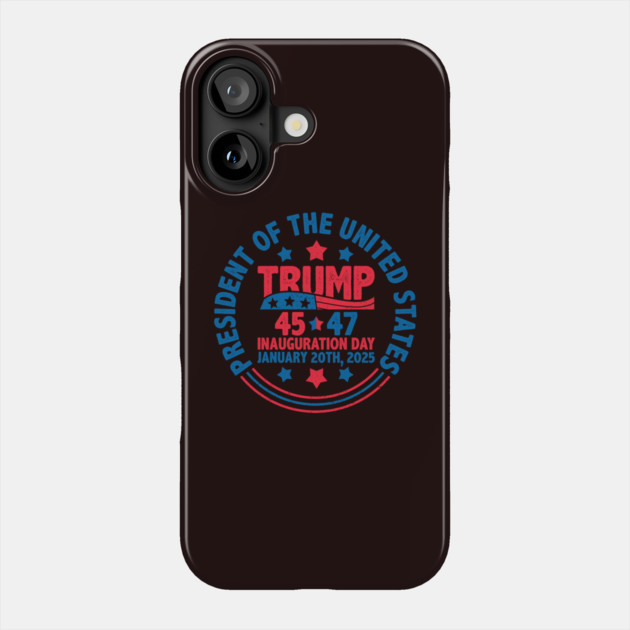 Donald Trump Inauguration Phone Case by QuirkyQuest Creations