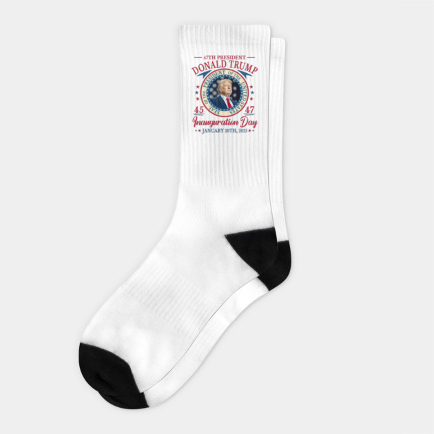 Donald Trump Inauguration Socks by QuirkyQuest Creations