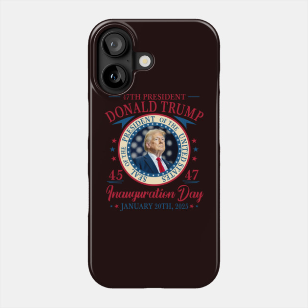 Donald Trump Inauguration Phone Case by QuirkyQuest Creations