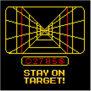 Stay on Target! pixel art Posters and Art