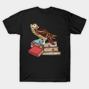 Books Owl Wisdom Reading T-Shirt