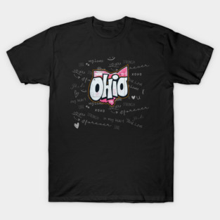 Ohio state of buckeyes love graffiti style T-Shirt