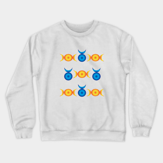 Pagan Symbols Crewneck Sweatshirt by DickinsonDesign