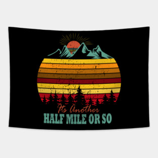 sunset It's Another Half Of Mile Or So Tapestry