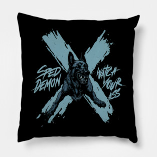 Speed Demon Belgian Malinois Pillow