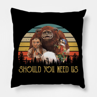 Vintage Labyrinth Should You Need Us Pillow