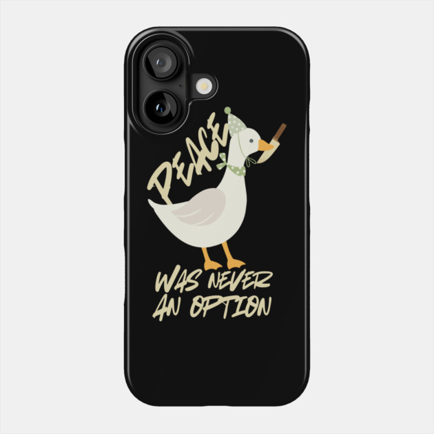 Peace Goose Game Phone Case by The WYLD Tribe