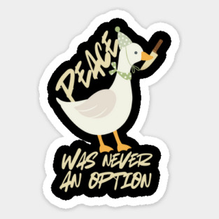 Peace Goose Game Sticker