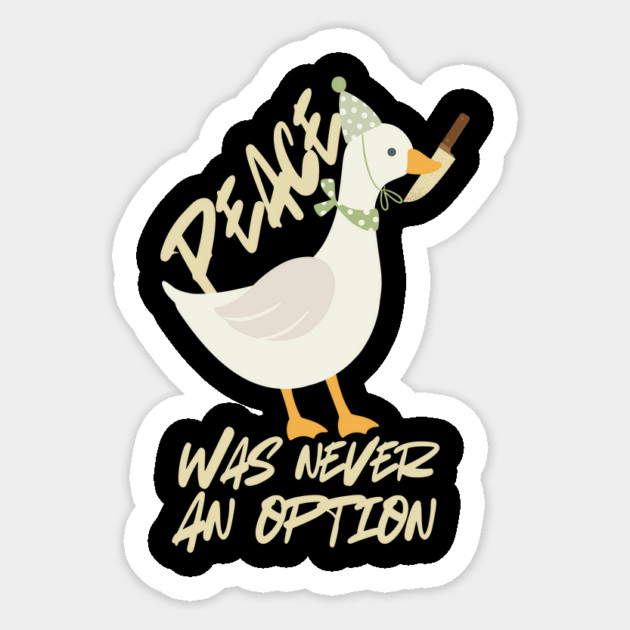 Peace Goose Game Sticker by The WYLD Tribe