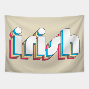 Notre Dame Fighting Irish Football Retro Tapestry