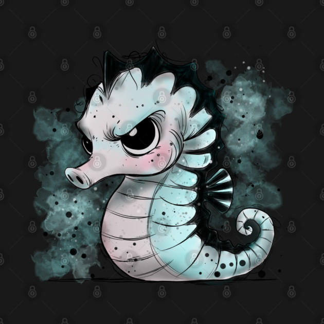 Grumpy Seahorse by H. R. Sinclair