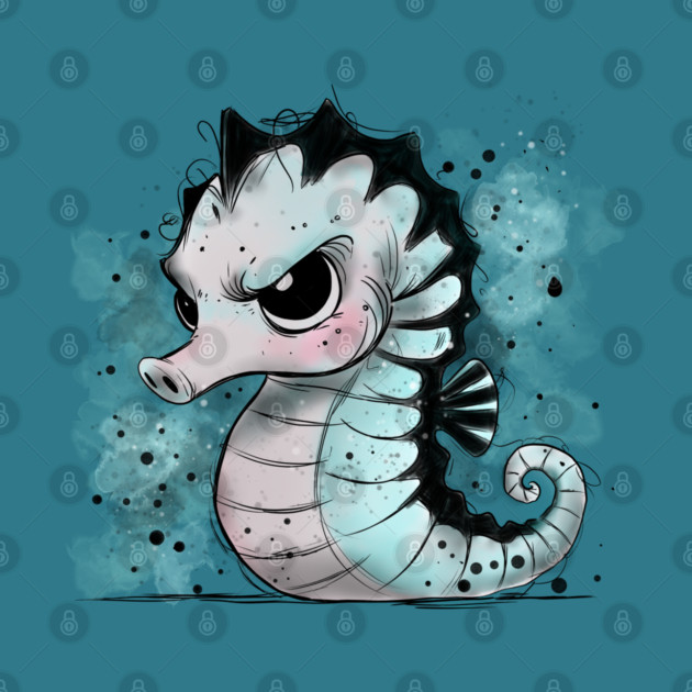 Grumpy Seahorse by H. R. Sinclair