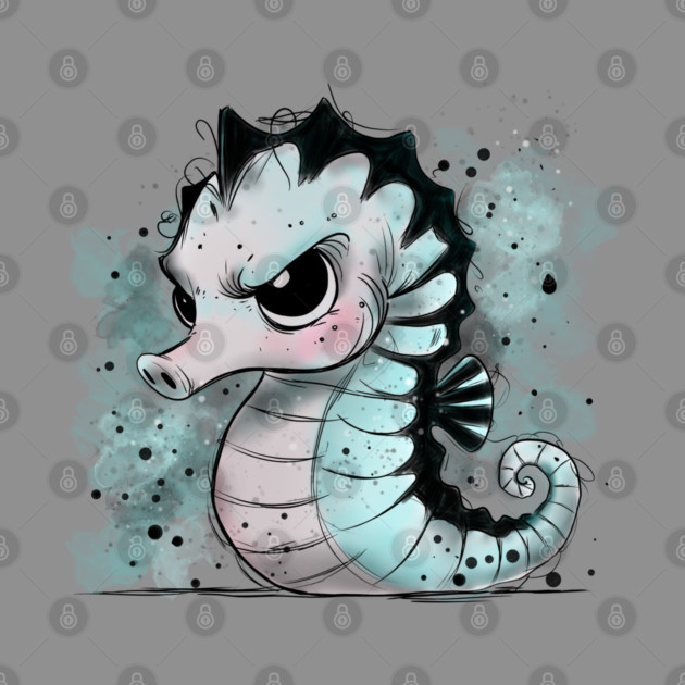 Grumpy Seahorse by H. R. Sinclair