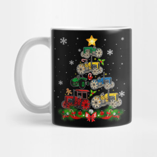 Tractor Christmas Tree Farming funny Xmas Holiday Gift Mug