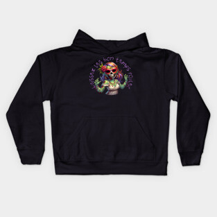 Mardi Gras Zombie Kids Hoodie