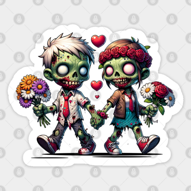 Zombies in Love Sticker by HolidayBug