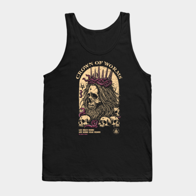 CROWN OF WORMS Tank Top by artslaves