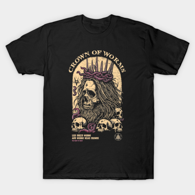 CROWN OF WORMS T-Shirt by artslaves